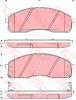 TRW GDB3301 Brake Pad Set, disc brake