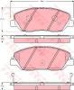 TRW GDB3418 Brake Pad Set, disc brake