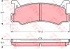 TRW GDB375 Brake Pad Set, disc brake