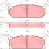 TRW GDB382 Brake Pad Set, disc brake