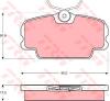 TRW GDB434 Brake Pad Set, disc brake
