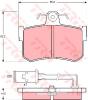 TRW GDB486 Brake Pad Set, disc brake