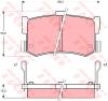 TRW GDB994 Brake Pad Set, disc brake