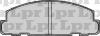 LPR 05P267 Brake Pad Set, disc brake