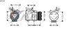 AVA QUALITY COOLING HYK196 Compressor, air conditioning