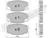 fri.tech. 638.0 (6380) Brake Pad Set, disc brake