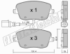 fri.tech. 563.1 (5631) Brake Pad Set, disc brake
