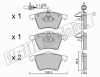 fri.tech. 566.0 (5660) Brake Pad Set, disc brake