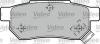 VALEO 598053 Brake Pad Set, disc brake