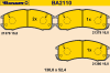 BARUM BA2110 Brake Pad Set, disc brake