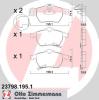ZIMMERMANN 23798.195.1 (237981951) Brake Pad Set, disc brake