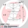 ZIMMERMANN 23287.175.2 (232871752) Brake Pad Set, disc brake