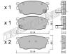 TRUSTING 310.0 (3100) Brake Pad Set, disc brake