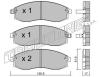 TRUSTING 315.0 (3150) Brake Pad Set, disc brake