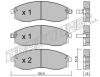 TRUSTING 315.1 (3151) Brake Pad Set, disc brake