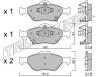 TRUSTING 325.1 (3251) Brake Pad Set, disc brake