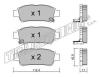 TRUSTING 443.0 (4430) Brake Pad Set, disc brake