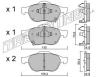 TRUSTING 464.0 (4640) Brake Pad Set, disc brake