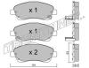 TRUSTING 466.0 (4660) Brake Pad Set, disc brake