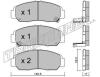 TRUSTING 478.0 (4780) Brake Pad Set, disc brake