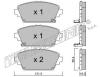 TRUSTING 480.1 (4801) Brake Pad Set, disc brake