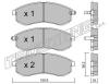 TRUSTING 498.0 (4980) Brake Pad Set, disc brake