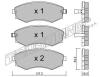 TRUSTING 534.0 (5340) Brake Pad Set, disc brake