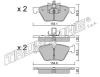 TRUSTING 573.3 (5733) Brake Pad Set, disc brake