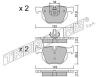 TRUSTING 660.4 (6604) Brake Pad Set, disc brake