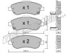 TRUSTING 805.0 (8050) Brake Pad Set, disc brake