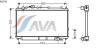 AVA QUALITY COOLING KA2016 Radiator, engine cooling