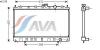 AVA QUALITY COOLING MT2130 Radiator, engine cooling