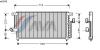 AVA QUALITY COOLING MT5098 Condenser, air conditioning