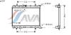 AVA QUALITY COOLING PE2207 Radiator, engine cooling