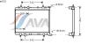 AVA QUALITY COOLING PE2221 Radiator, engine cooling