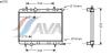 AVA QUALITY COOLING PE2251 Radiator, engine cooling