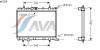AVA QUALITY COOLING PEA2206 Radiator, engine cooling