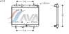 AVA QUALITY COOLING PEA2218 Radiator, engine cooling