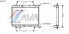 AVA QUALITY COOLING PEA2222 Radiator, engine cooling