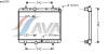 AVA QUALITY COOLING PEA2249 Radiator, engine cooling