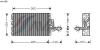 AVA QUALITY COOLING VWV186 Evaporator, air conditioning