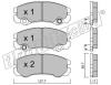 fri.tech. 366.1 (3661) Brake Pad Set, disc brake