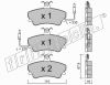 fri.tech. 071.0 (0710) Brake Pad Set, disc brake