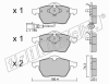 fri.tech. 188.4 (1884) Brake Pad Set, disc brake