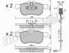 fri.tech. 316.0W (3160W) Brake Pad Set, disc brake