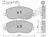 fri.tech. 546.1 (5461) Brake Pad Set, disc brake