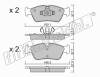 fri.tech. 656.0 (6560) Brake Pad Set, disc brake