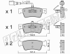 fri.tech. 677.1 (6771) Brake Pad Set, disc brake
