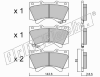 fri.tech. 837.0 (8370) Brake Pad Set, disc brake