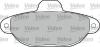 VALEO 598012 Brake Pad Set, disc brake